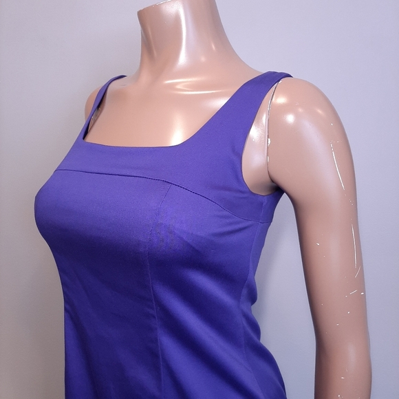 NEW Jacob Flounce Hem Sleeveless Dress Royal Purple Ruffled Cocktail Size 0 - Picture 6 of 14